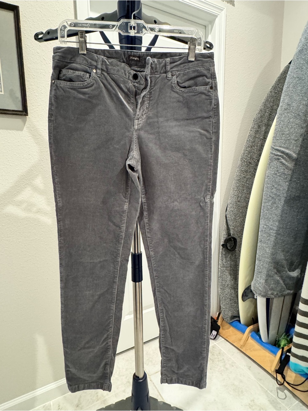J. McLaughlin Women's Gray Skinny Corduroy Jeans